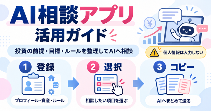 AI相談アプリのプロフィール・目標・ルールを整理してAIへ相談する使い方ガイド